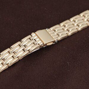 Hadley-Roma 12mm Yellow Gold Plated Ladies Watch Bracelet/Band, LB5331Y